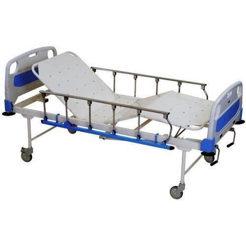 Mild Steel Made Hospital Patient Use Semi Fowler Bed With Abs Panel