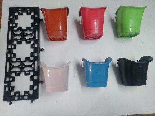 Custom Square Shape Plastic Hook Flower Pots For Plantation