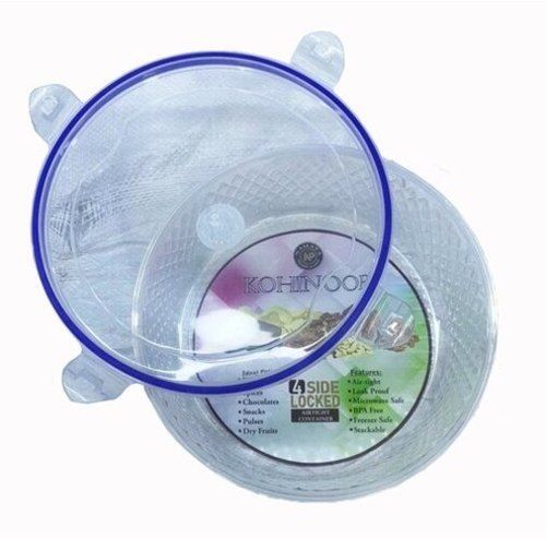 Airtight Round Shape Transparent Plastic Storage Boxes - Kohinoor 4