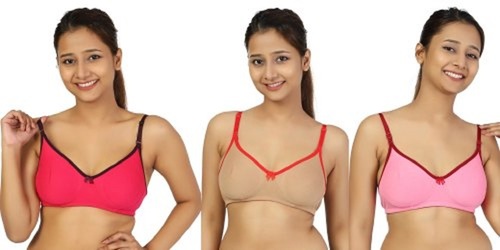 Non Padded Lycra Cotton Mold B Cup Bra, Plain at Rs 208/piece in Ahmedabad