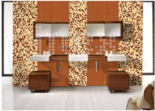 Bathroom Glass Brown Mosaic Tile