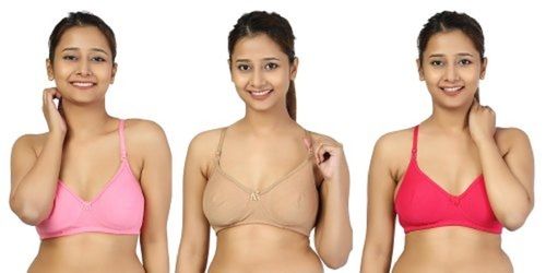 Available In Many Different Colors B Cup Size Full Coverage Non Padded  Lycra Cotton Plain Bra at Best Price in Delhi