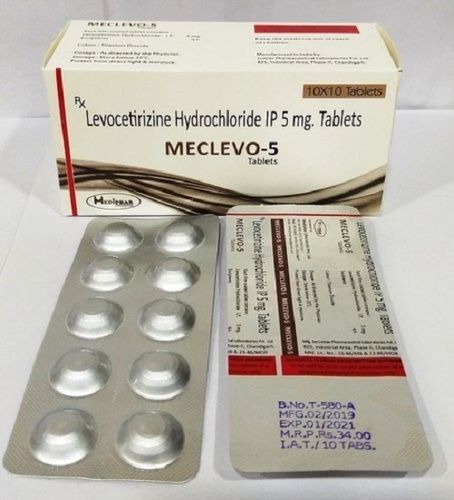 Levocetrzine Hydrochloride IP 5mg Tablets