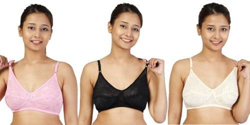 Available In Many Different Colors B Cup Size Full Coverage Non Padded  Lycra Cotton Plain Bra at Best Price in Delhi