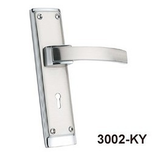 Mortise Door Handle - Zinc Material, Nickel & Chrome Finishes | Modern Design, Rust Proof, High Strength, Ideal for Homes & Offices