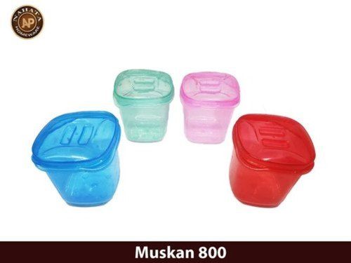 Multiple Rectangular Shape Plastic Container With Lid - Muskan 800