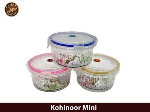 Round Shape Airtight Lid Plastic Container Box - Kohinoor (Mini)