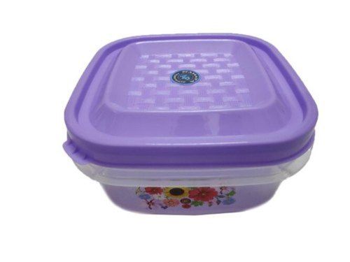 Voilet Color Square Shape Small Cookie Plastic Box With Airtight Lids