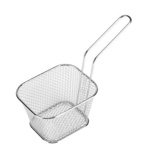 With Deep Fry Arrangement Silver Color Stainless Steel Made Kitchen Restaurant Use Fryer Basket Size: 9 Inch