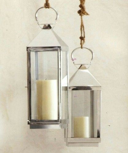 Various Colors Are Available Fine Finish Stainless Steel Lantern For Decor Purpose