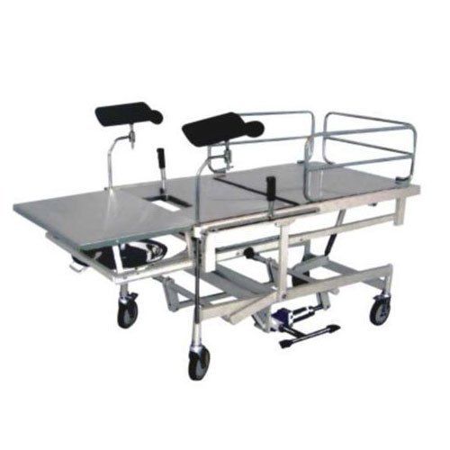  अस्पताल में स्टेनलेस स्टील से बने हाइड्रोलिक टेलीस्कोपिक लेबर टेबल का उपयोग करें 