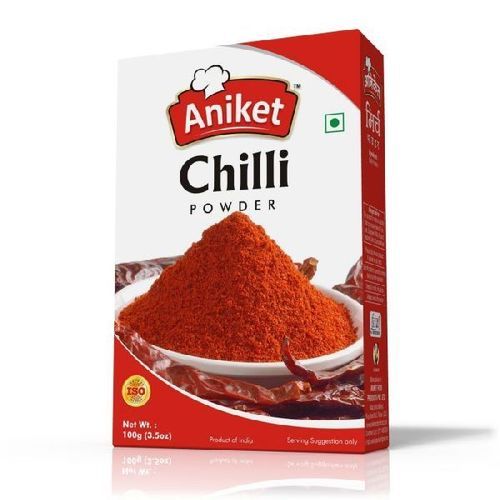 Hygienically Packed Spicy Natural Taste Dried Red Chilli Powder with Pack Size 100gm