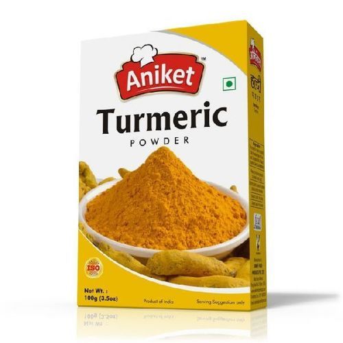 No Added Preservatives Natural Taste Dried Yellow Turmeric Powder with Pack Size 100gm
