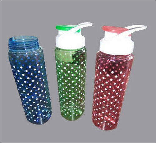 Red Plastic Printed Drinking Bottle