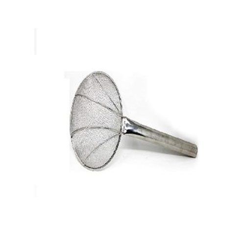 Round Shaped Silver Color Ideal For Frying Kitchen Use Deep Fry Strainer