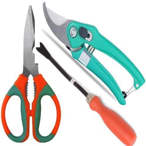 Metal Set Of 3 Pieces Garden Pruning Tool Kit