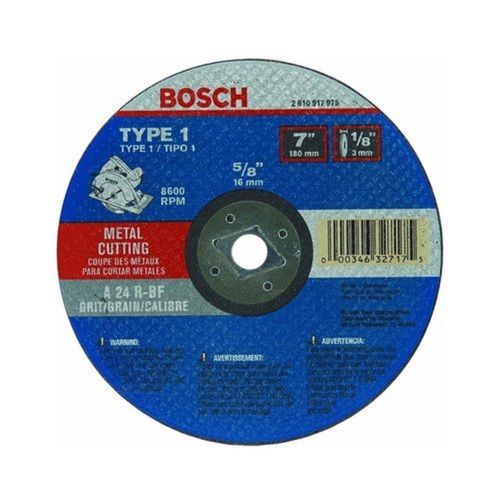 Bosch 180 Mm 7 Inch Circular Metal Cutting Wheel Cutting Speed: 8600 Rpm