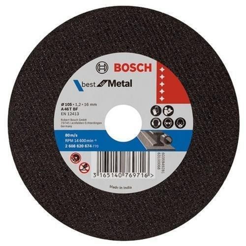 Bosch Black 105 MM Aluminium Oxide Metal Cut Off Wheel