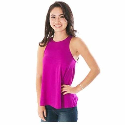 Ladies Plain Sleeveless O Neck Tank Top