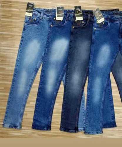 Blue Mens Denim Fabric Jeans