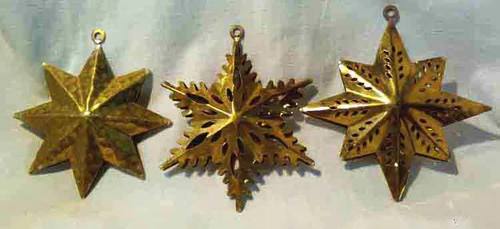 Golden Wall Hanging Stars For Christmas Decor