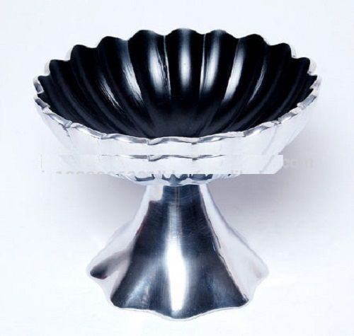 Silver And Black Aluminium Cake Pastry Muffin Tray Stand