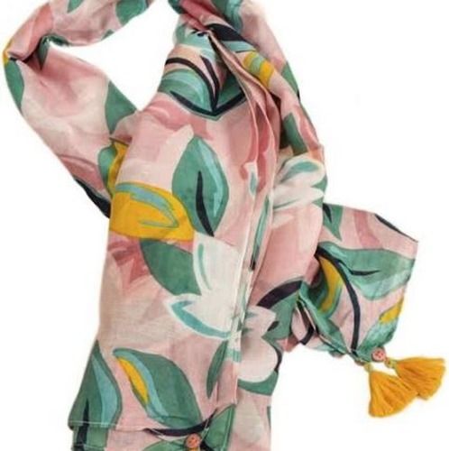 Multicolor Casual Wear Ladies Scarves