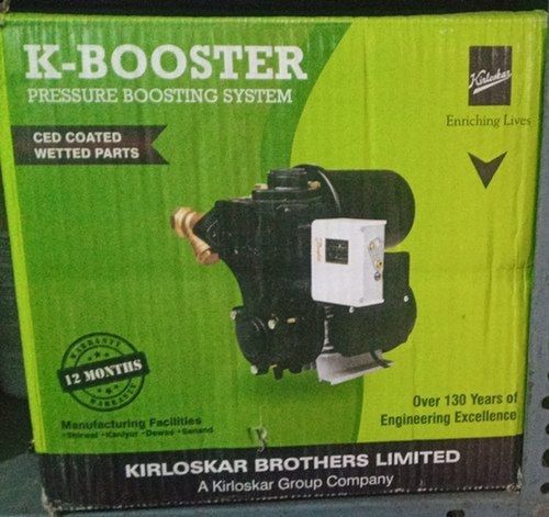 Kirloskar Electric 0.5 Hp Pressure Booster Water Pump Flow Rate: 2910 Lph