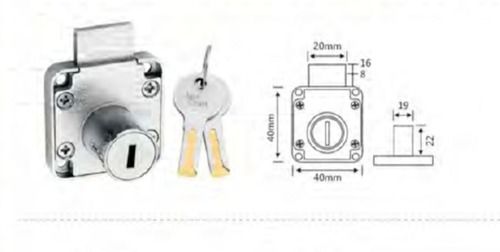 Mcah-503 (Wave) Drawer Lock Application: Metal/Wood Cabinet