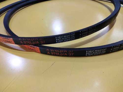 Black Oil And Heat Resistant Rubber V Belt (A 37)