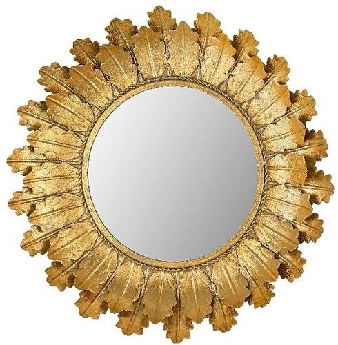 Various Colors Are Available Round Shape Decorative Wall Mirror