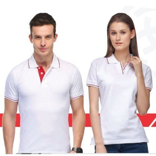 Unisex Plain Lycra Cotton Casual Polo Collar T Shirts Age Group: Adult