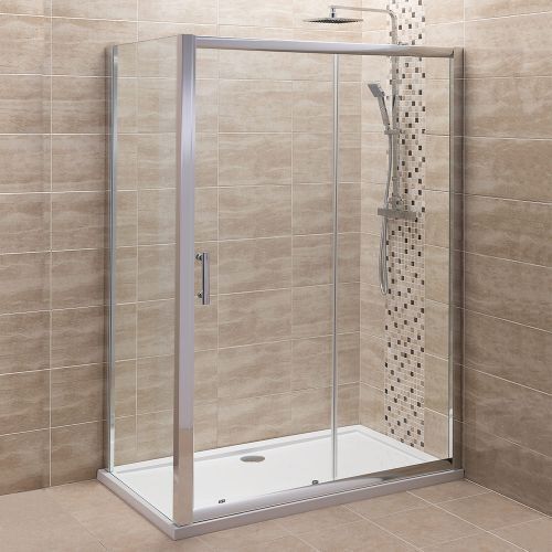 6-8 Feet Height Bathroom Transparent Plain Glass Door