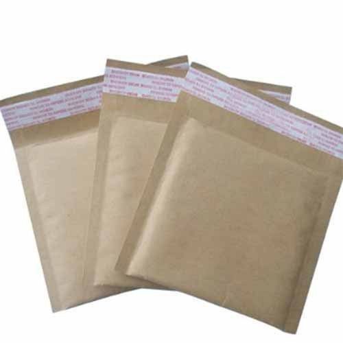 Disposable Eco Friendly Plain Brown Paper Courier Bags Size: Optional