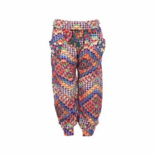 Multicolour Ladies Printed Harem Style Pant