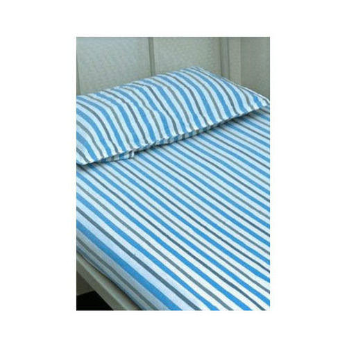 Multicolour Stripped Cotton Single Bedsheet