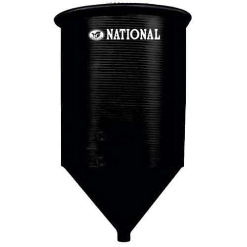 National Brand Black Color With Vertical Orientation Hdpe Conical Bottom Spiral Tank Capacity: 10000 Liter/Day