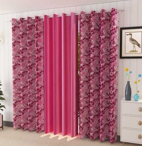 5-9 Feet Polyester Plain Door Curtain