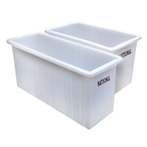 Plastic Built White Color Rectangular Shaped Industrial 1720 Liter Electroplating Tank