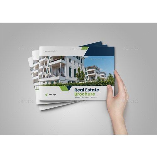 Real Estate Brochure Printing Services - High-Quality Paper, Custom Size Options, Vivid Full-Color Printing | Offline Advertising Solutions Across India