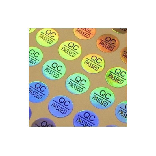 Hologram Sticker - Customized PET Material, Custom Size and Shape, Multicolor Finish | Waterproof, Moisture Resistant, Ideal for Brand Authentication and Security