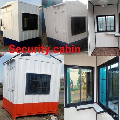 Multicolor Available 20*10 Rectangular Shape Steel Made Portable Site Security Cabin