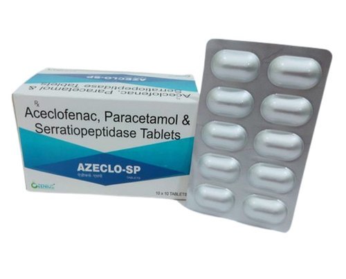 Aceclofenac Paracetamol Serratiopeptidase Tablet - Medicine Grade, Prescription Required | Allopathic Drug for Hospital and Clinic Use, Store in a Cool and Dry Place