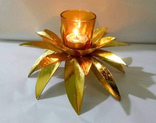 Attractive Design Brass Lotus Candle Holder