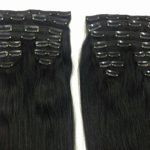 Natural Human Hair Extension - 100% Remy Indian Hair, Suitable for All Textures and Hair Types , Washable Hair Clipping Solution for Women