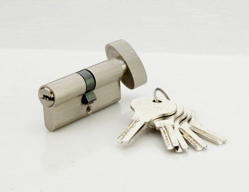 Polished One Side Key Knob Cylinder Cylindrical Door Lock