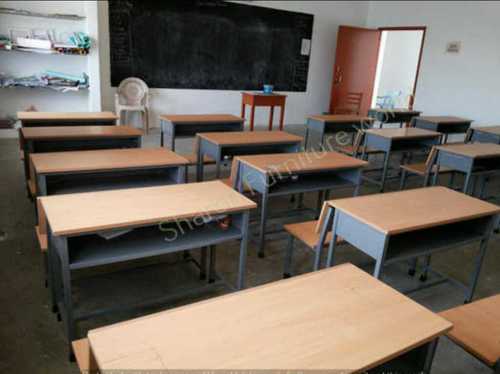 Brown Polished School Student Bench