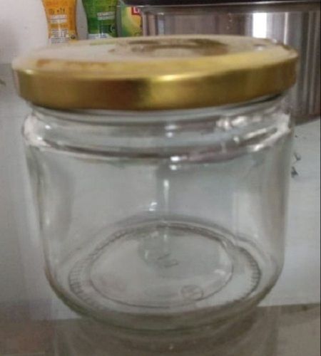 Round Shape Transparent Glass Jar