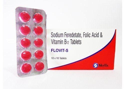 Sodium Feredetate Folic Acid And Vitamin B12 Tablets
