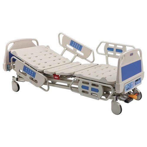 4 Wheeled Pillar Brand Mild Steel Made Hospital Patient Icu Bed